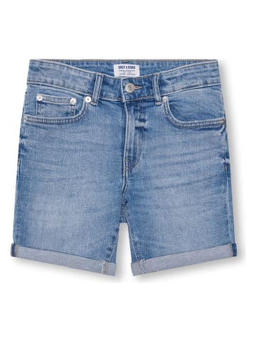 ONLY & SONS Junior Szorty dżinsowe "Ply" w kolorze niebieskim