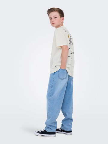 ONLY & SONS Junior Koszulka "Summer life" w kolorze białym