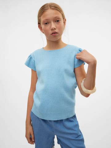 Vero Moda Girl Koszulka "Zanzibar" w kolorze błękitnym