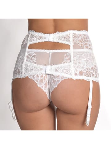 NIKOL DJUMON Pas w kolorze białym do pończoch