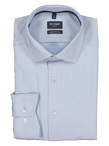 OLYMP Koszula "Luxor" - Modern fit - w kolorze błękitnym