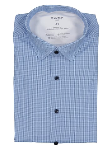 OLYMP Blouse "Luxor" - modern fit - blauw