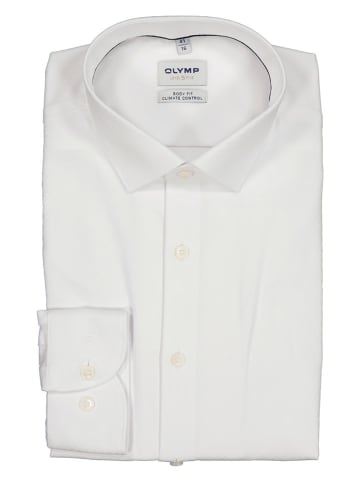 OLYMP Blouse '"Level 5" - body fit - wit