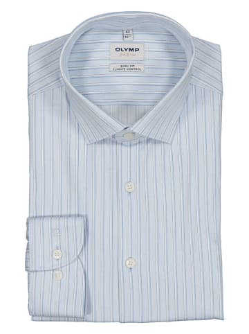 OLYMP Blouse "Level 5" - body fit - lichtblauw