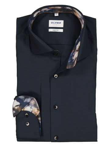 OLYMP Blouse "Level 5" - body fit - antraciet