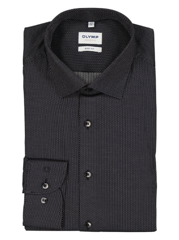 OLYMP Blouse "Level 5" - body fit - zwart