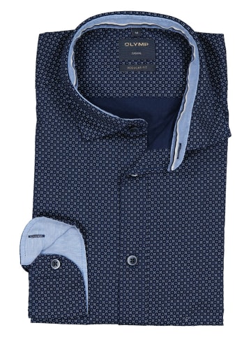 OLYMP Hemd "Casual" - Regular fit - in Dunkelblau