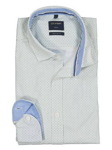 OLYMP Koszula "Casual" - Regular fit - w kolorze zielono-niebieskim