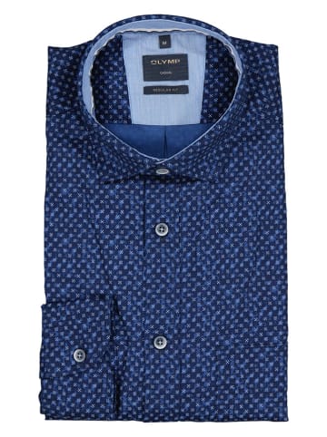 OLYMP Hemd "Casual" - Regular fit - in Dunkelblau
