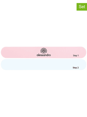 alessandro 2er-Set: Polierfeile in Rosa/ Hellblau