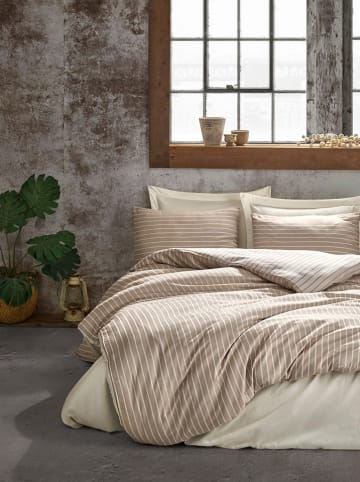 Colourful Cotton Bettwäsche-Set ''Bamboo'' in Beige