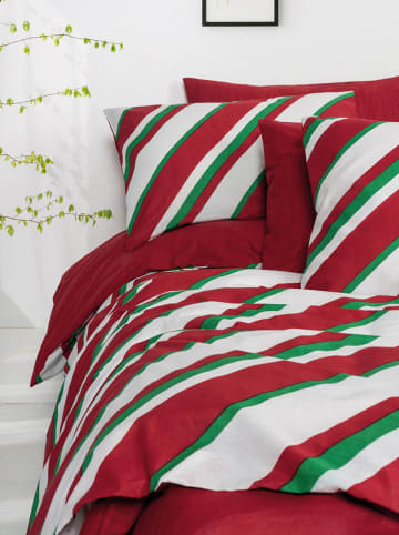 Colourful Cotton Komplet pościeli renforcé "Merry" w kolorze czerwono-zielono-białym