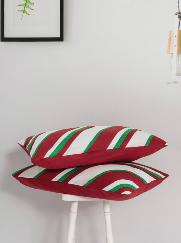 Colourful Cotton Komplet pościeli renforcé "Merry" w kolorze czerwono-zielono-białym