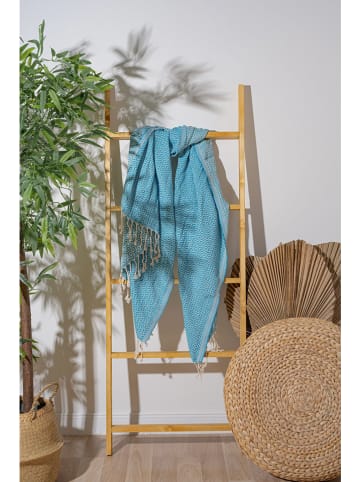 Colourful Cotton Fouta in Türkis
