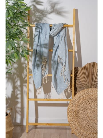 Colourful Cotton Fouta in Hellblau