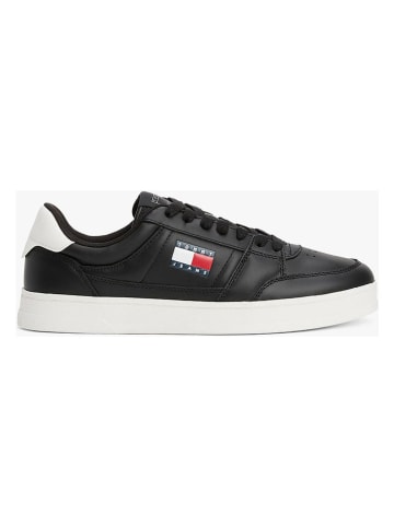 Tommy Hilfiger Shoes Leder-Sneakers in Schwarz