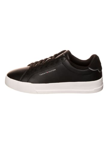 Tommy Hilfiger Shoes Leder-Sneakers in Schwarz