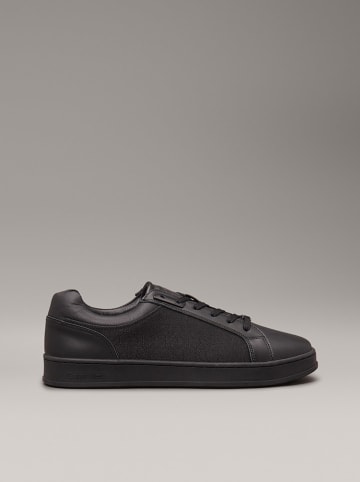 Calvin Klein Leren sneakers zwart