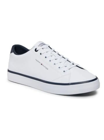 Tommy Hilfiger Leder-Sneakers in Weiß