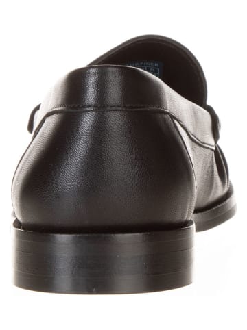 Tommy Hilfiger Shoes Leder-Mokassins in Schwarz