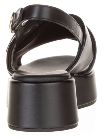Tommy Hilfiger Shoes Leer-Sandaletten in Schwarz