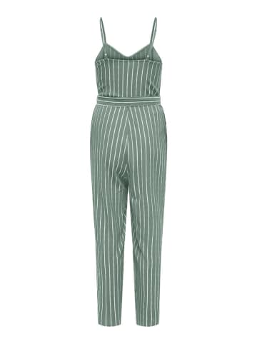 ONLY Jumpsuit in Grün/ Weiß