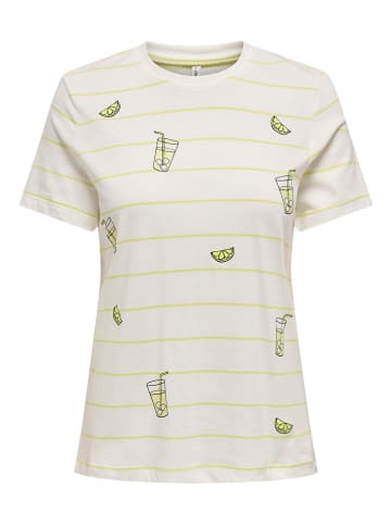 ONLY Shirt wit/geel