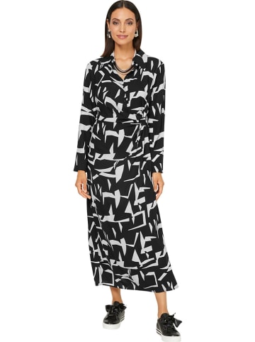 Heine Kleid in Schwarz/Creme