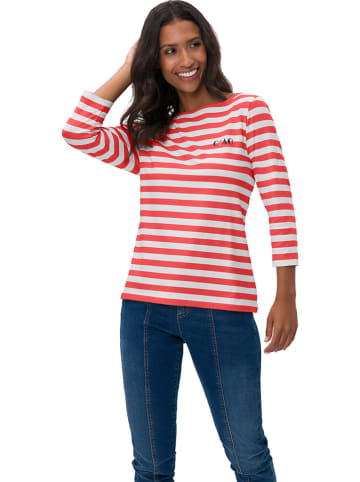 Heine Longsleeve in Rot/ Weiß