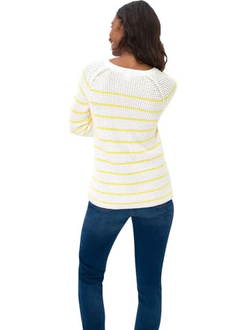 Heine Pullover in Weiß/ Gelb