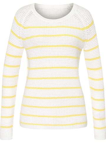Heine Pullover in Weiß/ Gelb