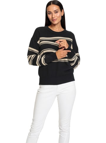 Heine Trui zwart/beige