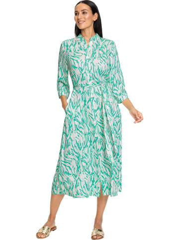 Heine Kleid in Weiß/ Türkis