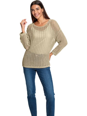 Heine Sweter w kolorze beżowym