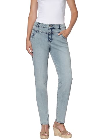 Heine Dżinsy - Tapered fit - w kolorze błękitnym
