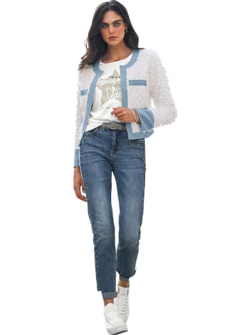 Heine Blazer in Weiß/ Hellblau