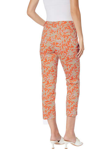 Heine Hose in Beige/ Orange