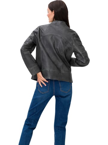 Heine Lederjacke in Schwarz