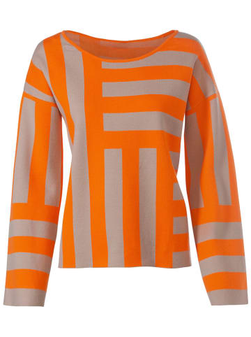 Heine Sweter w kolorze beżowo-pomarańczowym