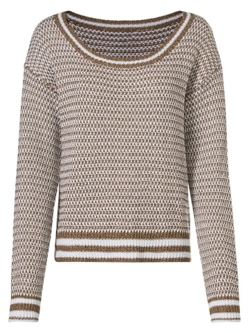 Heine Pullover in Braun/ Weiß