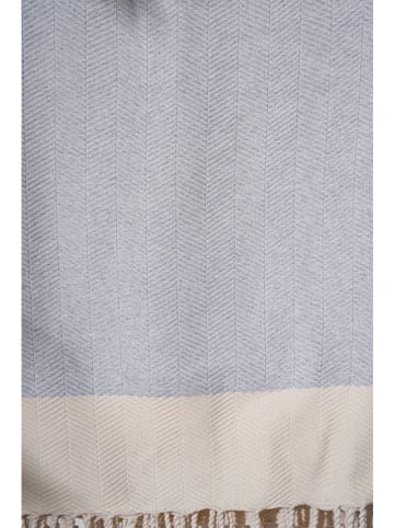 FLORIANE GARDEN Fouta w kolorze jasnoszaro-kremowym