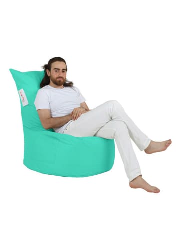 FLORIANE GARDEN Zitzak turquoise - (B)70 x (H)95 x (D)40 cm