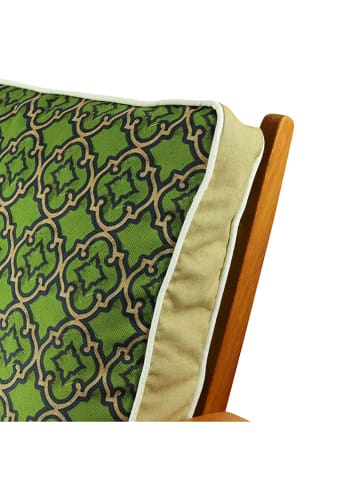 FLORIANE GARDEN Stoelkussen groen/beige