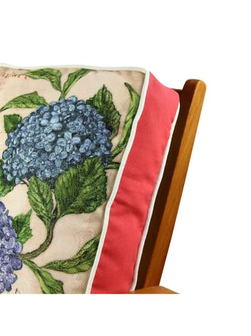 FLORIANE GARDEN Stoelkussen beige/blauw/groen