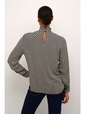 Kaffe Blouse "Amber" zwart/beige