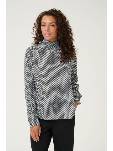 Kaffe Bluse "Amber" in Schwarz/ Weiß