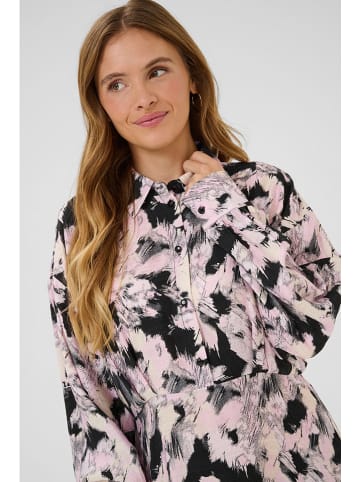 Kaffe Kleid "Victoria" in Schwarz/ Rosa