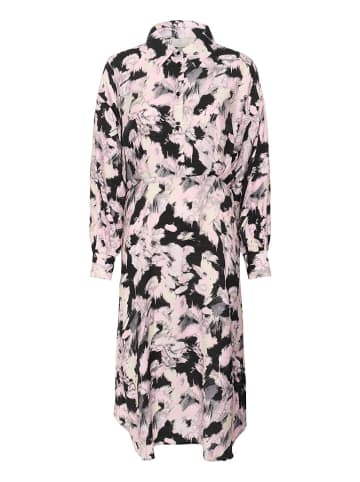 Kaffe Kleid "Victoria" in Schwarz/ Rosa