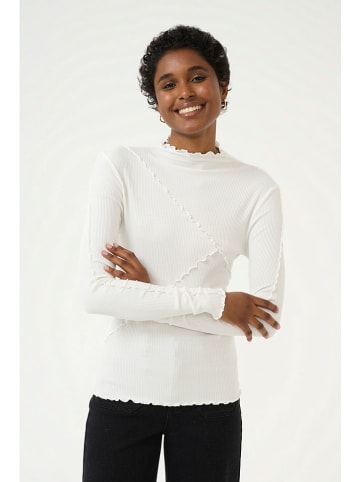 Kaffe Longsleeve "Kayla" in Weiß