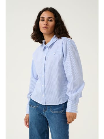 Kaffe Blouse "Sofie" lichtblauw/wit